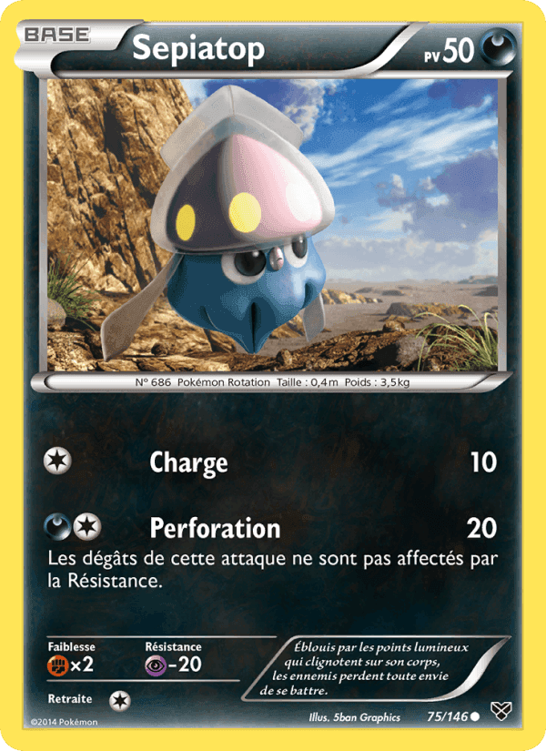 Sepiatop, carte 75 de XY