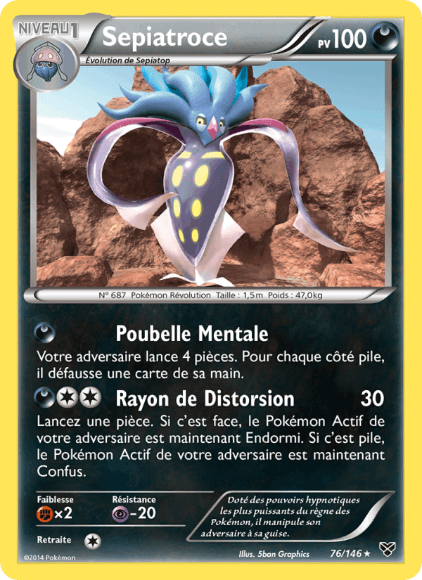 Sepiatroce, card 76 from XY