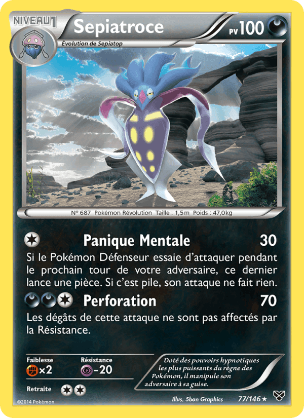 Sepiatroce, carte 77 de XY