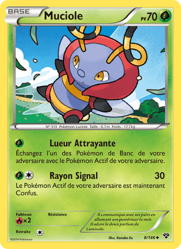 Muciole, carta 8 di XY