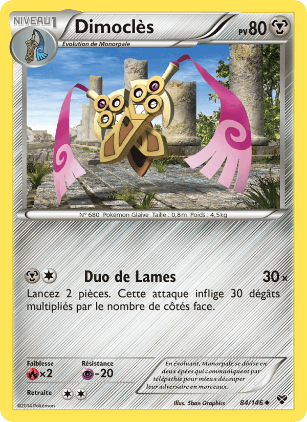 Dimoclès, carte 84 de XY