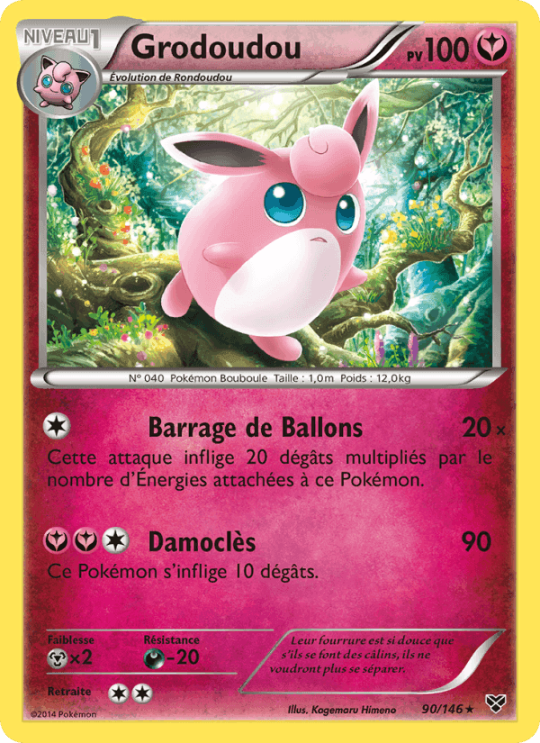 Grodoudou, carte 90 de XY