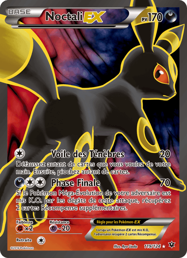Noctali EX, carta 119 di Impact des Destins