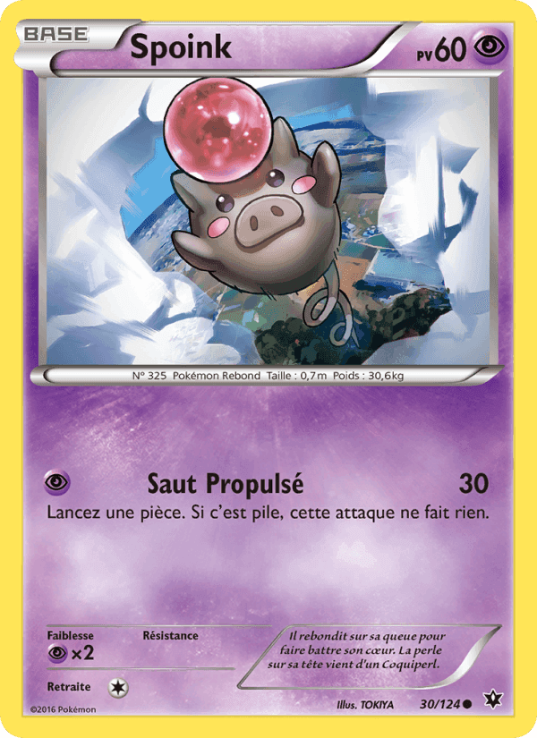 Spoink, carta 30 de Impact des Destins