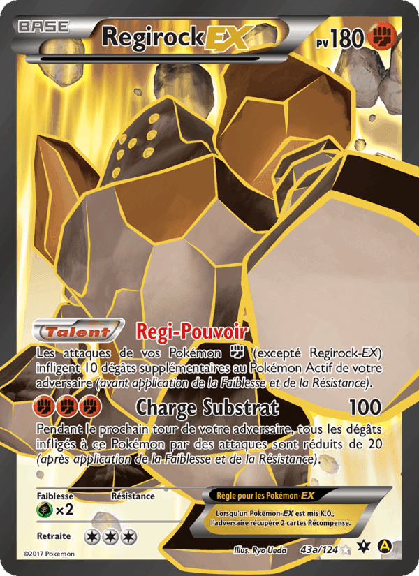 Regirock EX, carte 43 de Impact des Destins