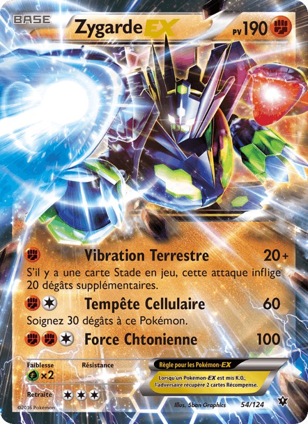 Zygarde EX, carte 54 de Impact des Destins