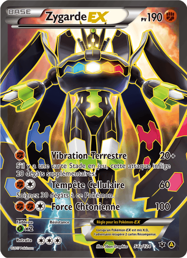 Zygarde EX, carta 54a di Impact des Destins