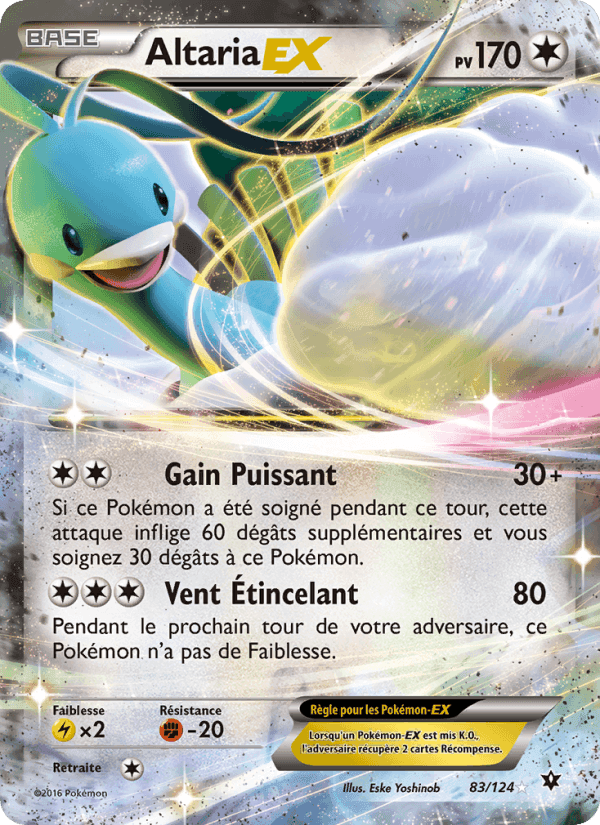 Altaria EX, carte 83 de Impact des Destins
