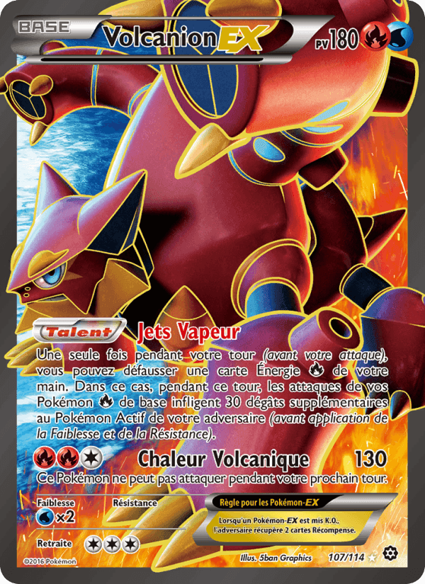 Volcanion EX, card 107 from Offensive Vapeur