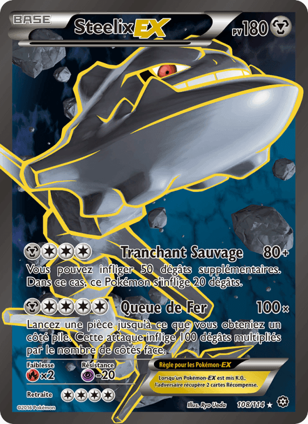 Steelix EX, carte 108 de Offensive Vapeur