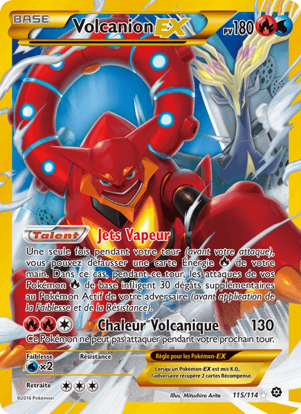 Volcanion EX, carte 115 de Offensive Vapeur