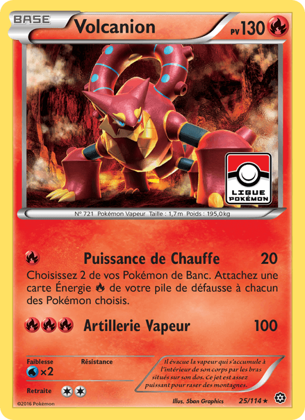 Volcanion, carte 25 de Offensive Vapeur