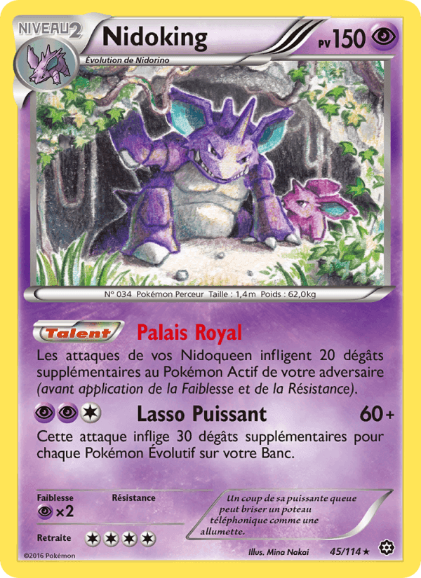 Nidoking, carta 45 di Offensive Vapeur
