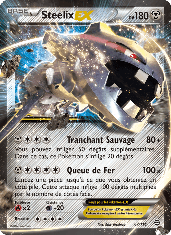 Steelix EX, carta 67 di Offensive Vapeur