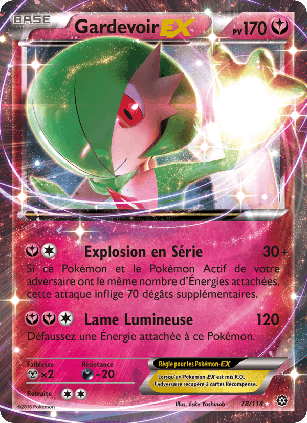 Gardevoir EX, carte 78 de Offensive Vapeur