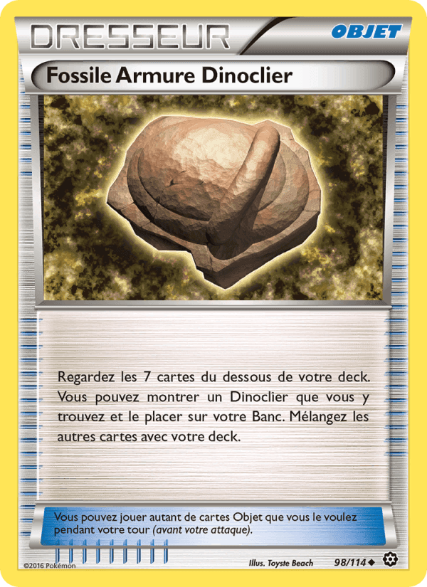 Fossile Armure Dinoclier, card 98 from Offensive Vapeur