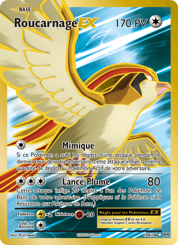 Roucarnage EX, carte 104 de Évolutions