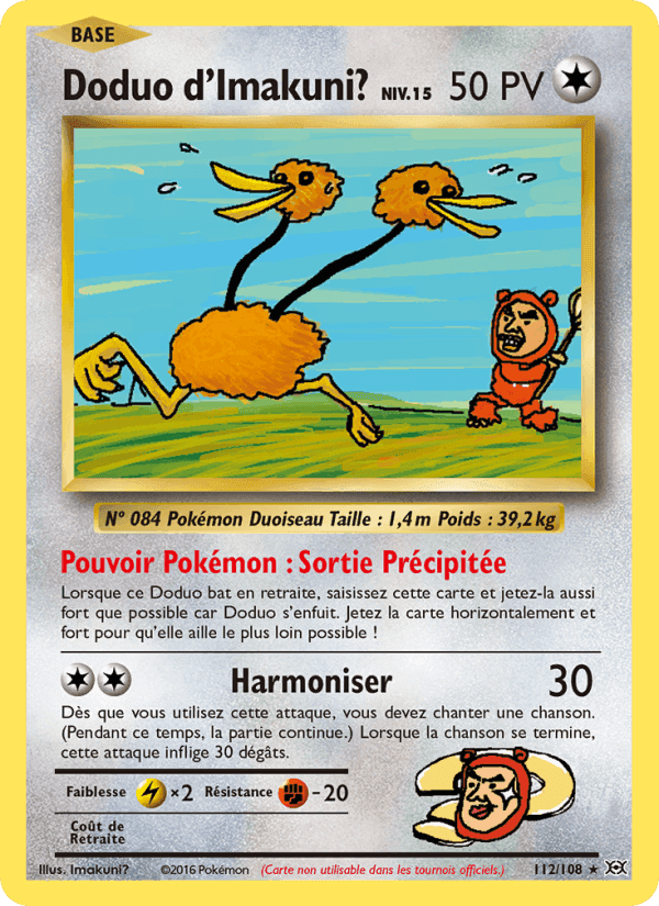 Doduo d'Imakuni?, carta 112 di Évolutions
