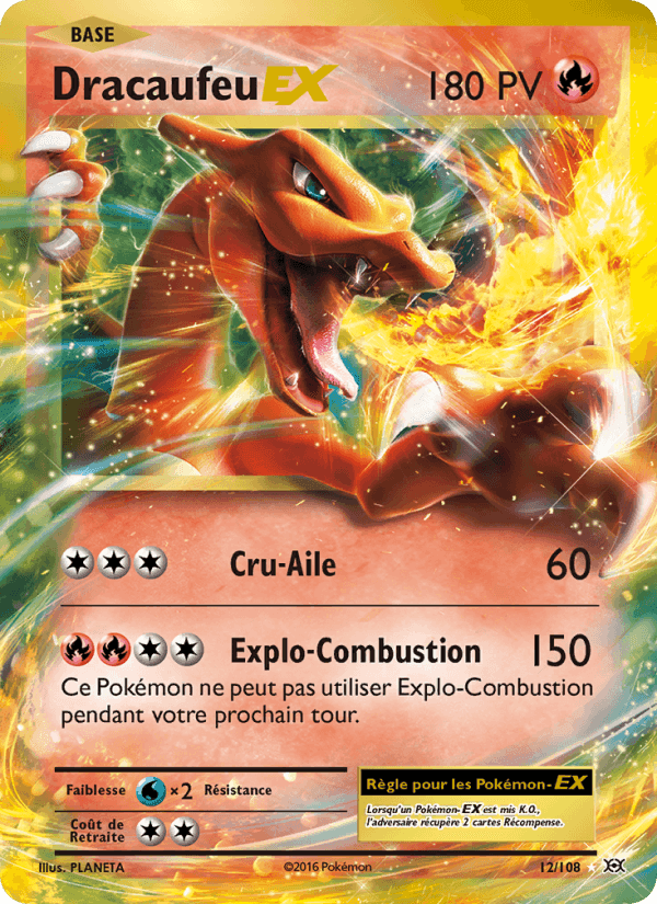 Dracaufeu EX, carte 12 de Évolutions