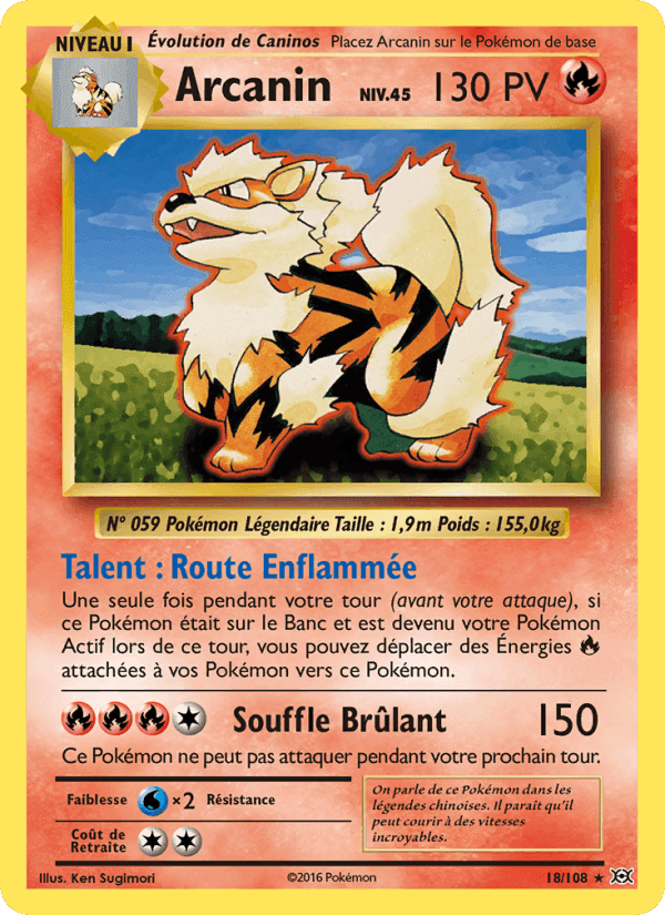Arcanin, carta 18 de Évolutions