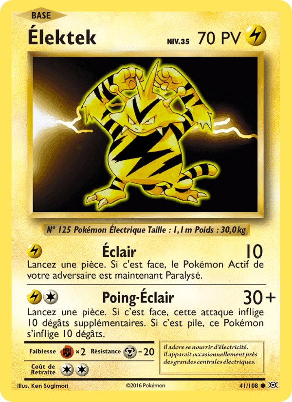Élektek, carte 41 de Évolutions