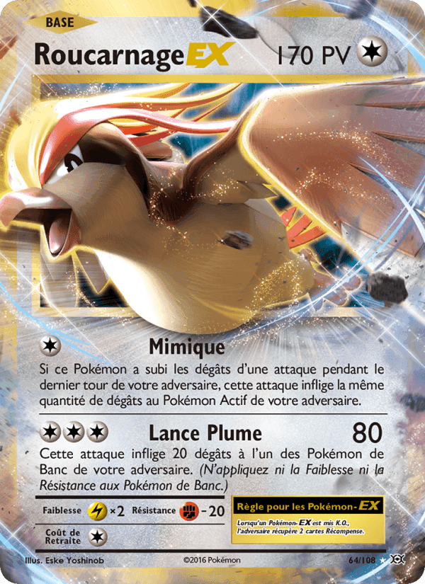 Roucarnage EX, carte 64 de Évolutions