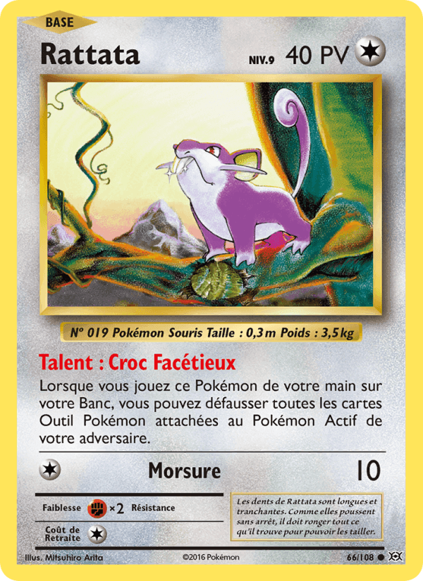Rattata, card 66 from Évolutions