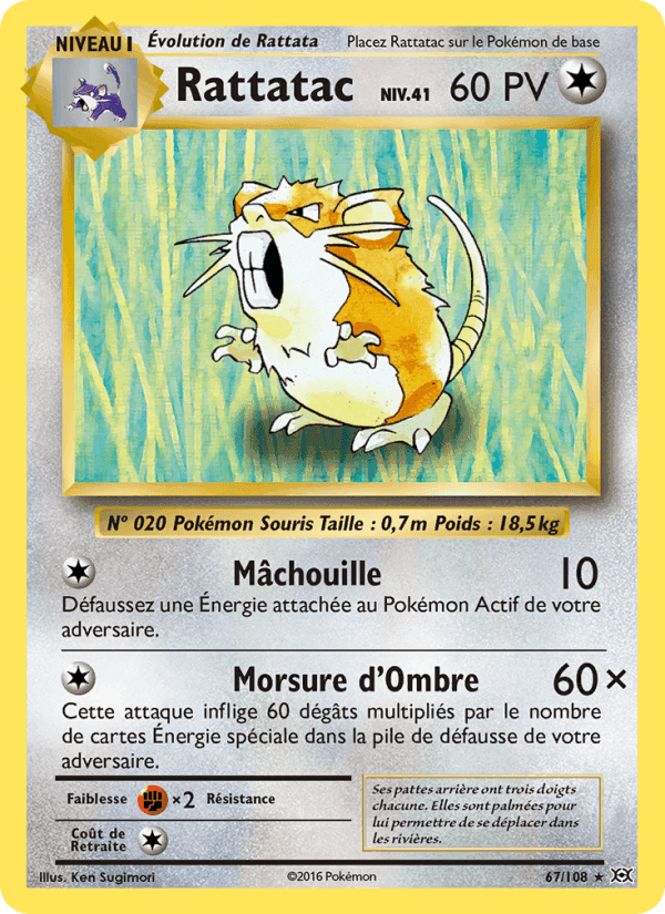 Rattatac, carte 67 de Évolutions