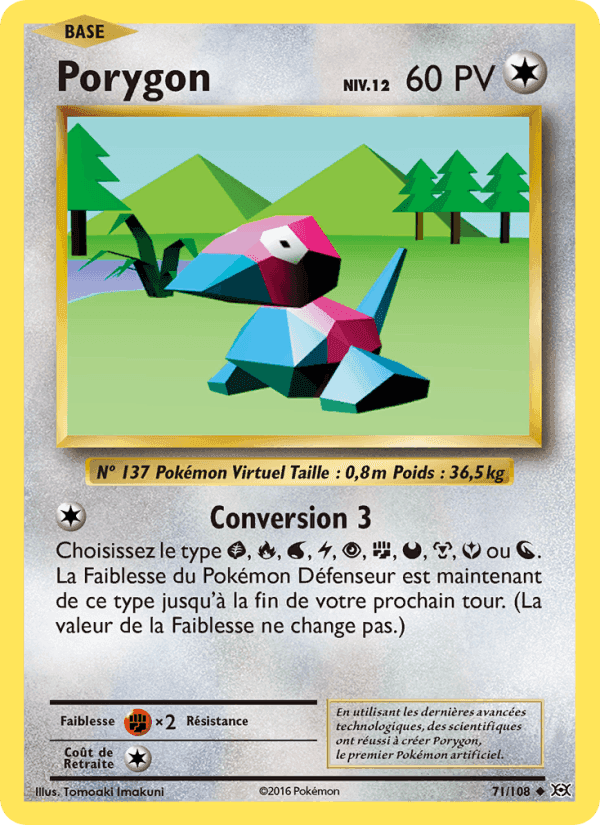 Porygon, carte 71 de Évolutions