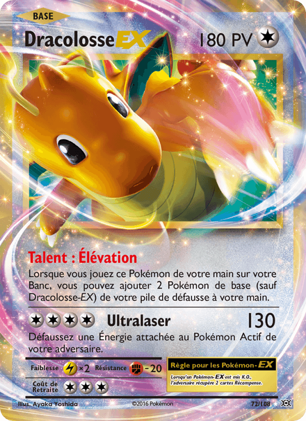 Dracolosse EX, carte 72 de Évolutions