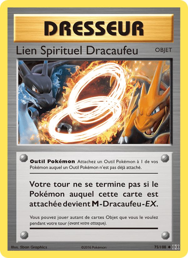Lien Spirituel Dracaufeu, carte 75 de Évolutions
