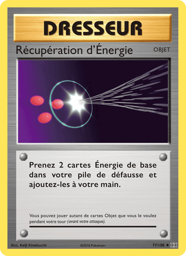 Récupération d'Énergie, carte 77 de Évolutions