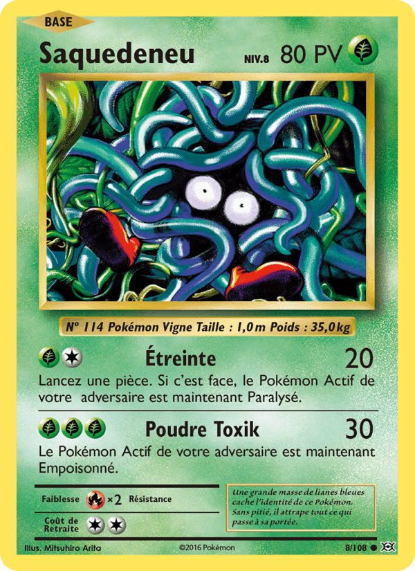 Saquedeneu, carte 8 de Évolutions