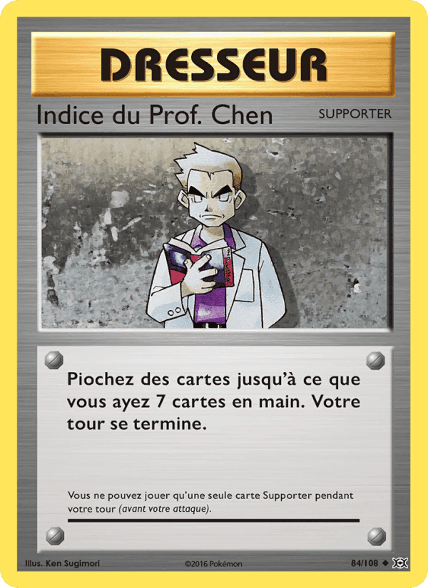 Indice du Prof. Chen, carte 84 de Évolutions