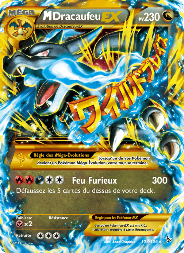 M-Dracaufeu EX, card 108 from Étincelles