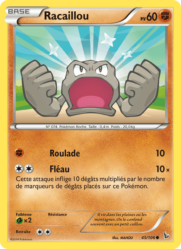 Racaillou, carta 45 di Étincelles
