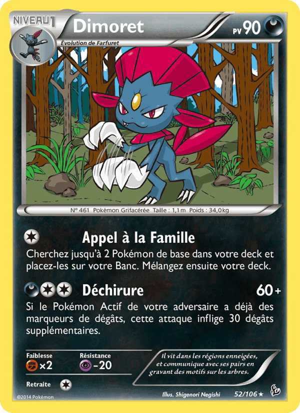 Dimoret, carta 52 de Étincelles