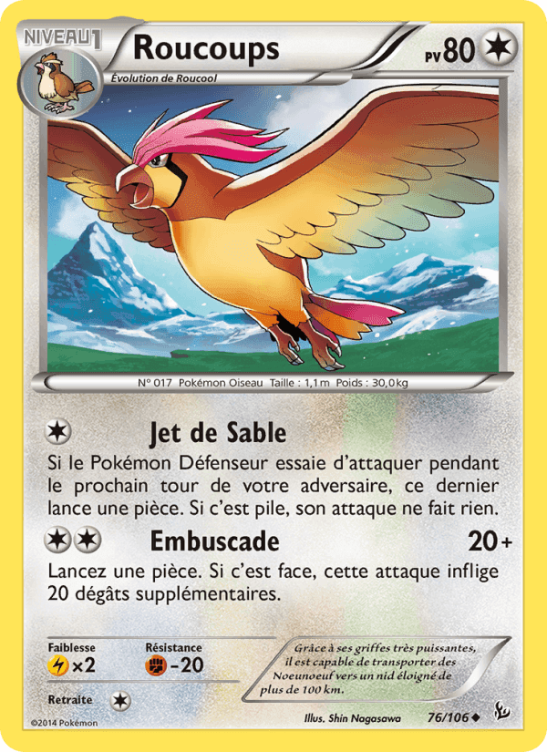 Roucoups, carta 76 di Étincelles