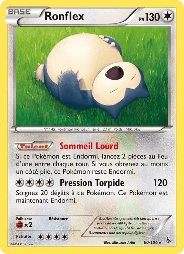 Ronflex, card 80 from Étincelles