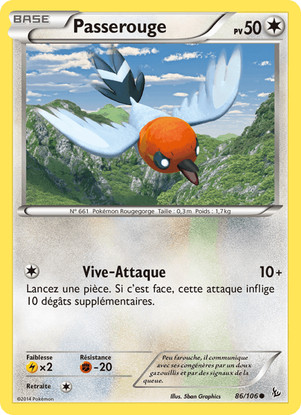 Passerouge, card 86 from Étincelles