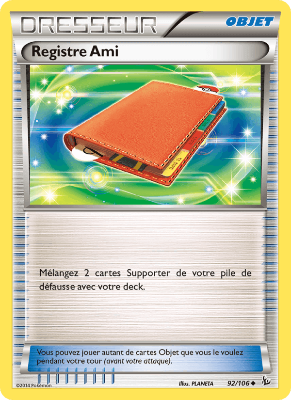 Registre Ami, carte 92 de Étincelles