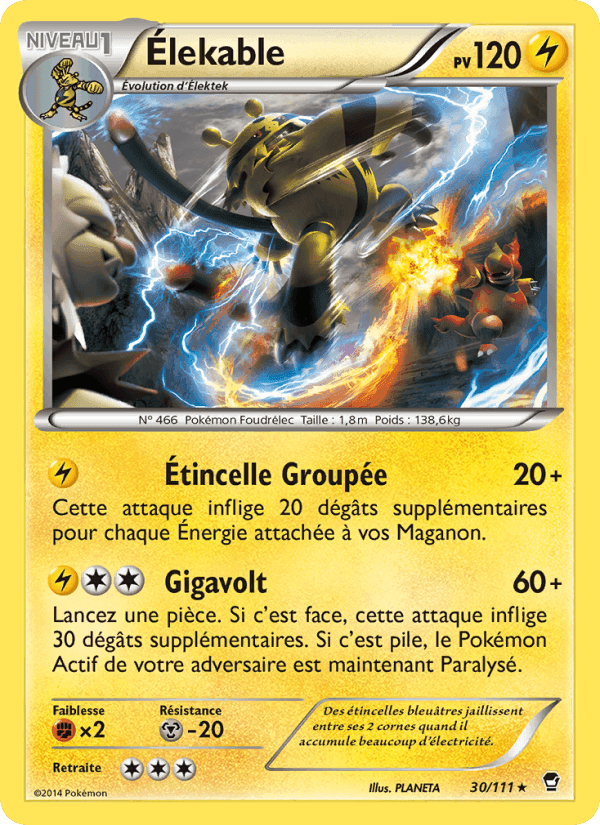 Élekable, carte 30 de Poings Furieux