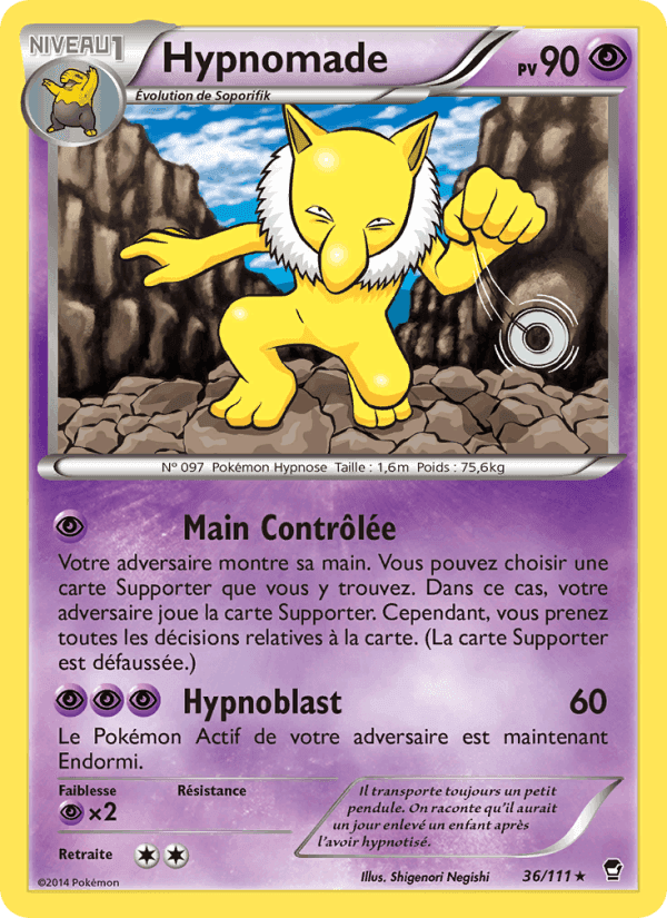 Hypnomade, carte 36 de Poings Furieux