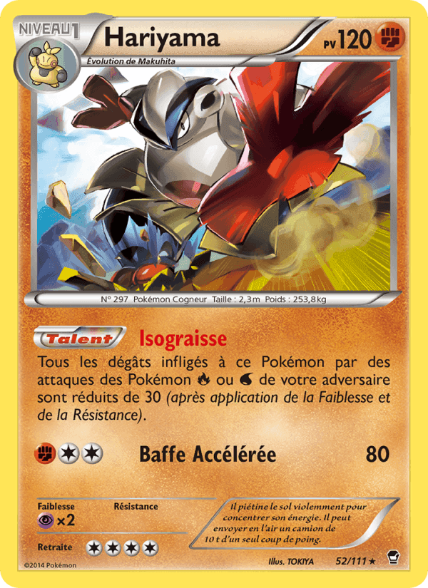 Hariyama, carte 52 de Poings Furieux