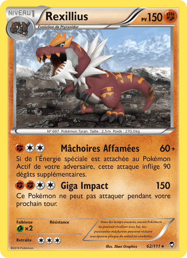 Rexillius, carte 62 de Poings Furieux