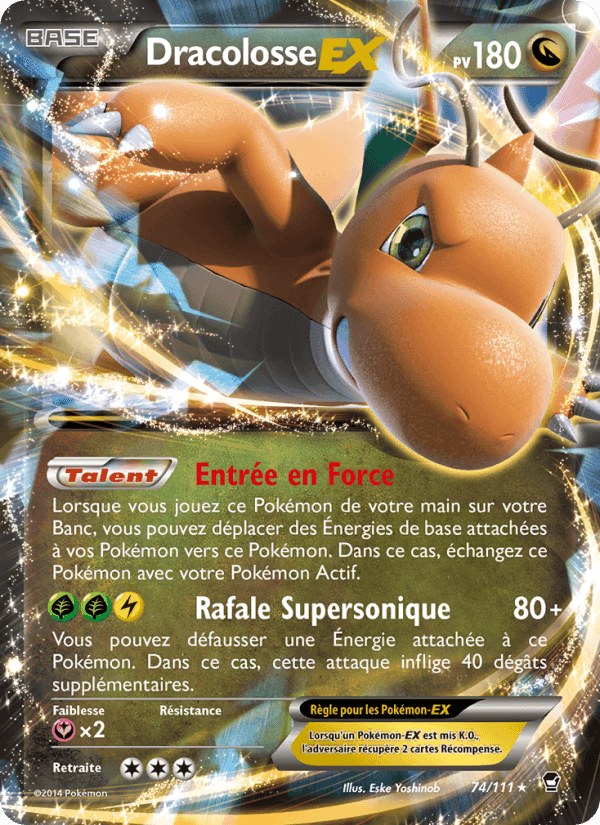 Dracolosse EX, carte 74 de Poings Furieux