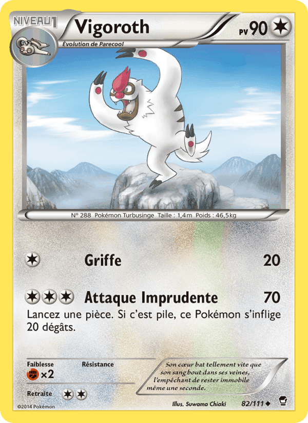 Vigoroth, carte 82 de Poings Furieux