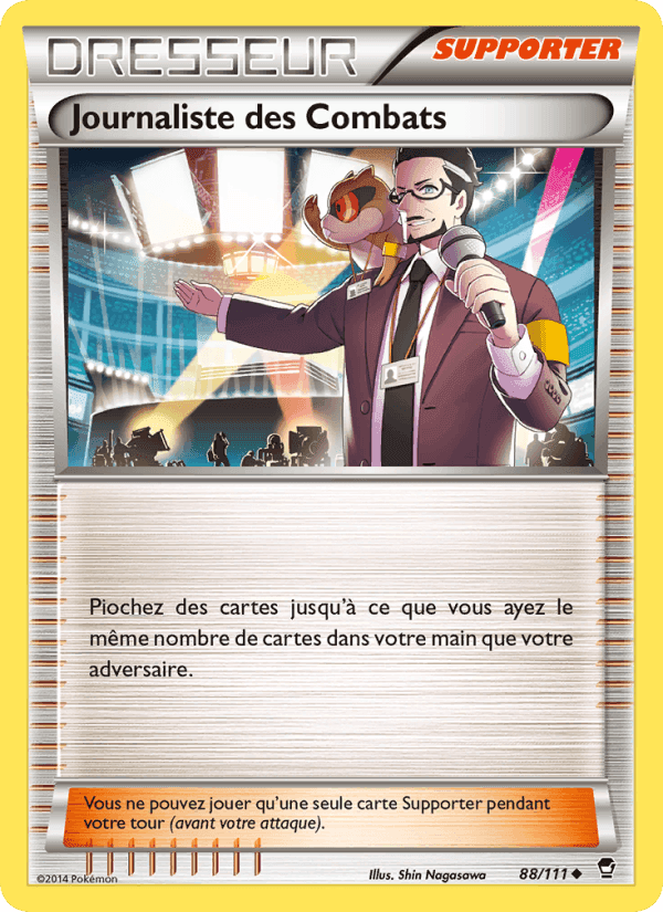 Journaliste des Combats, carte 88 de Poings Furieux
