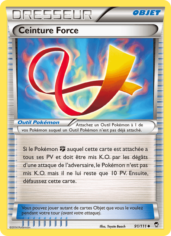 Ceinture Force, carte 91 de Poings Furieux
