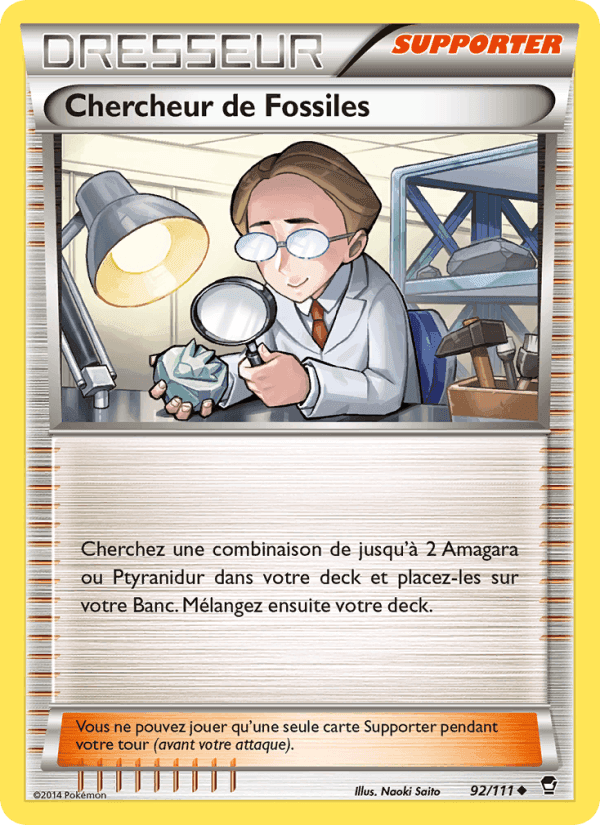 Chercheur de Fossiles, carte 92 de Poings Furieux